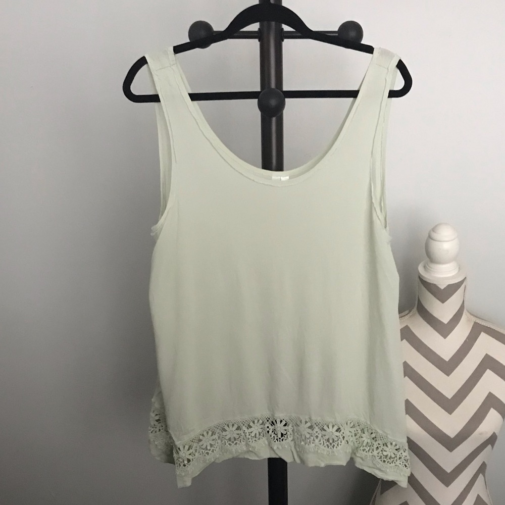 Embroidered tank
